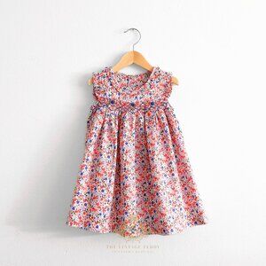 NWT Lovely Girls Smocked Embroidered Dress Boutique Special Occassion Formal 9M